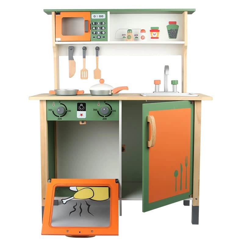 Kids Wooden Classic Kitchen Playset (GB-MSN 20007AB)