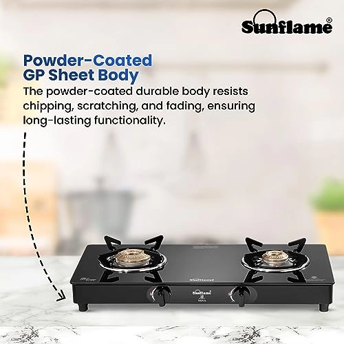 Crystal Nova LPG STOVE CRYSTAL 2B NOVA BK GAS Cooker