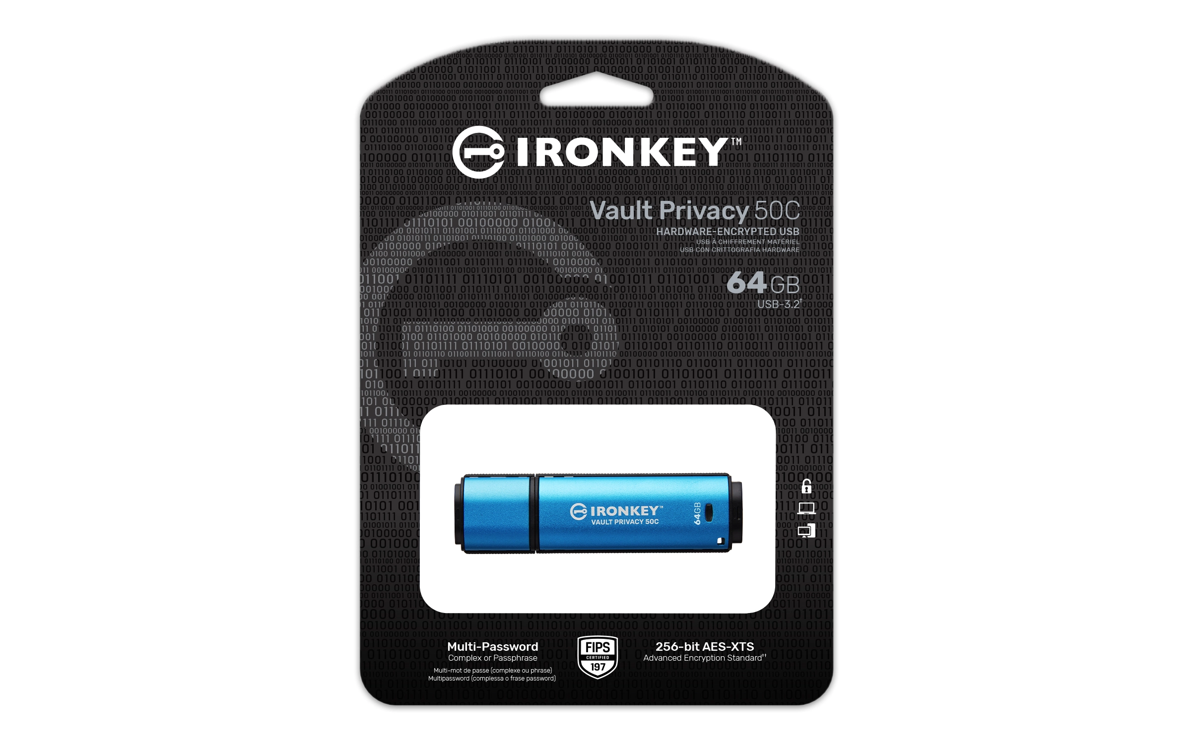 IronKey Keypad 200C - USB 3.2 Gen 1 64GB USB-C