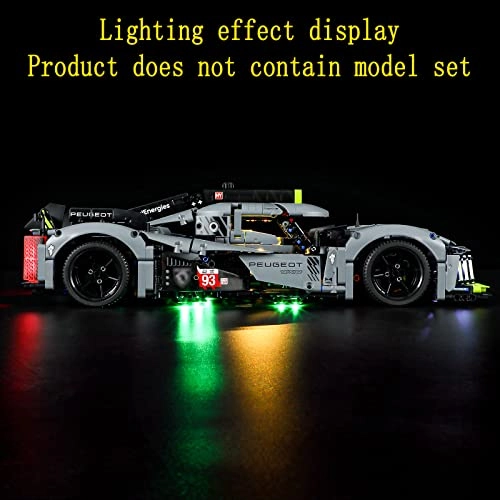 LED Lighting Kit for Technic 42156 - Acrylonitrile Butadiene Styrene Peugeot 9X8 24H Le Mans Hybrid Hypercar 1