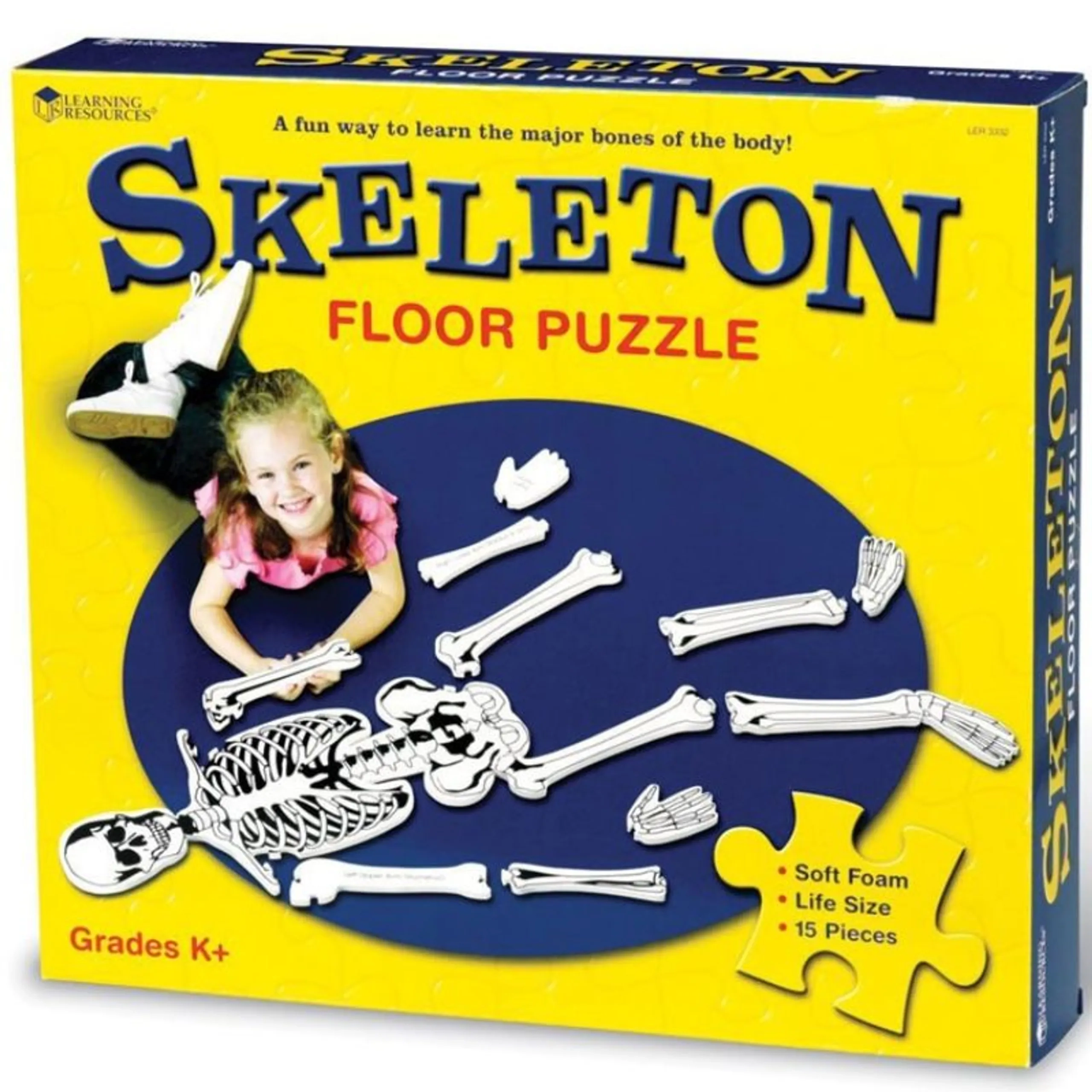 Learning Resources Skeleton Foam Floor Puzzle - 5+ Years 15 piece(s)