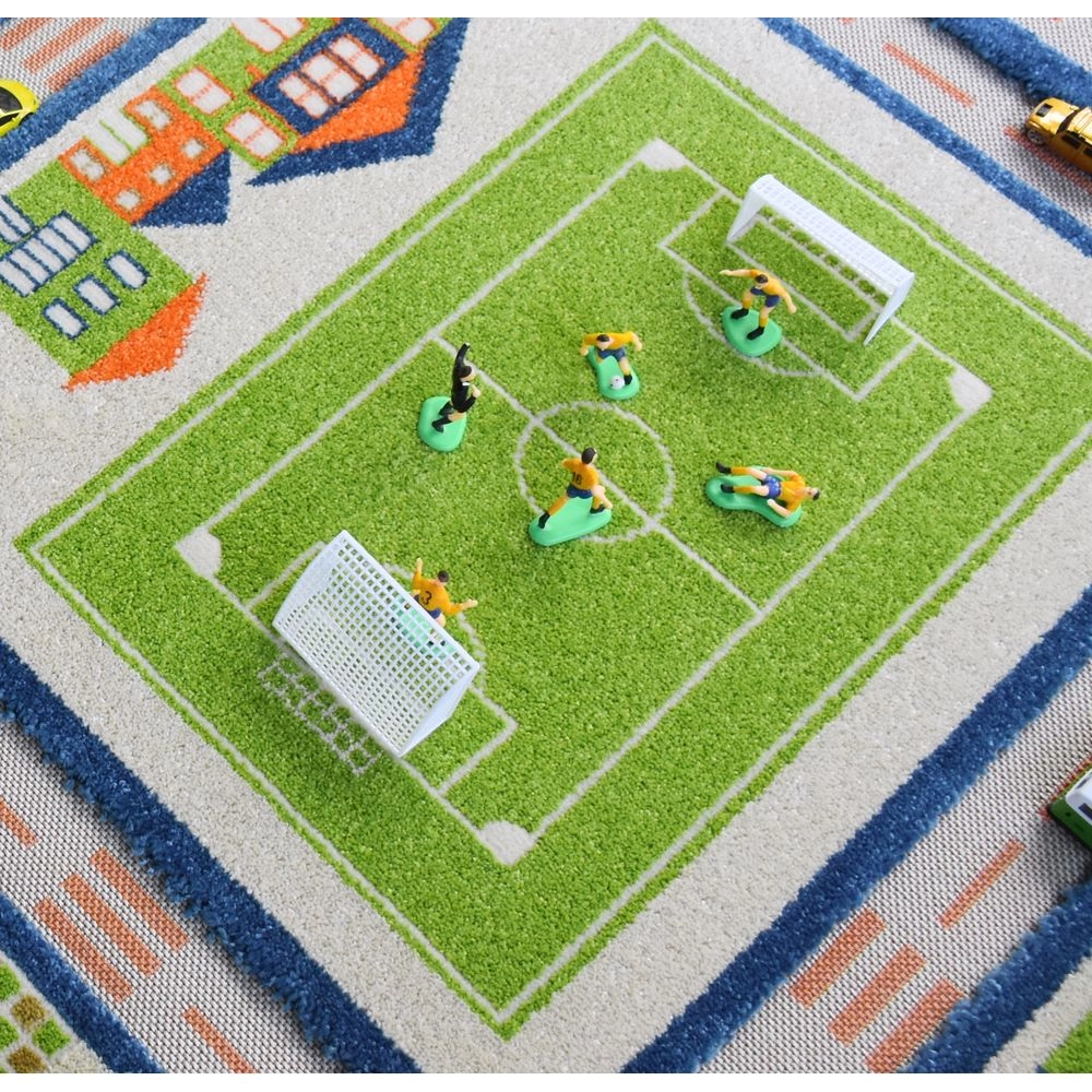 Traffic Design Educational 3D Carpet Playmat - Traffic Blue 12 months