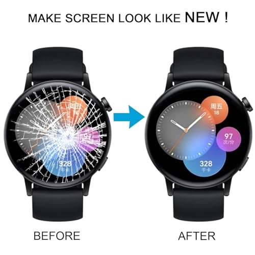 LCD Screen and Digitizer Full Assembly With Frame for Huawei Watch GT 3 42mm - MIL-B19 Black