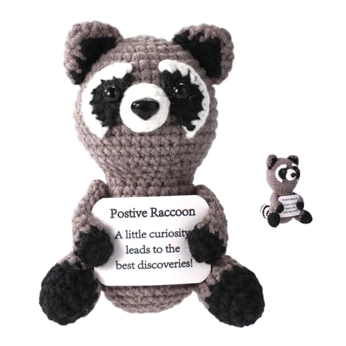 Positive Racoon - 5.91x2.76in/15x7cm