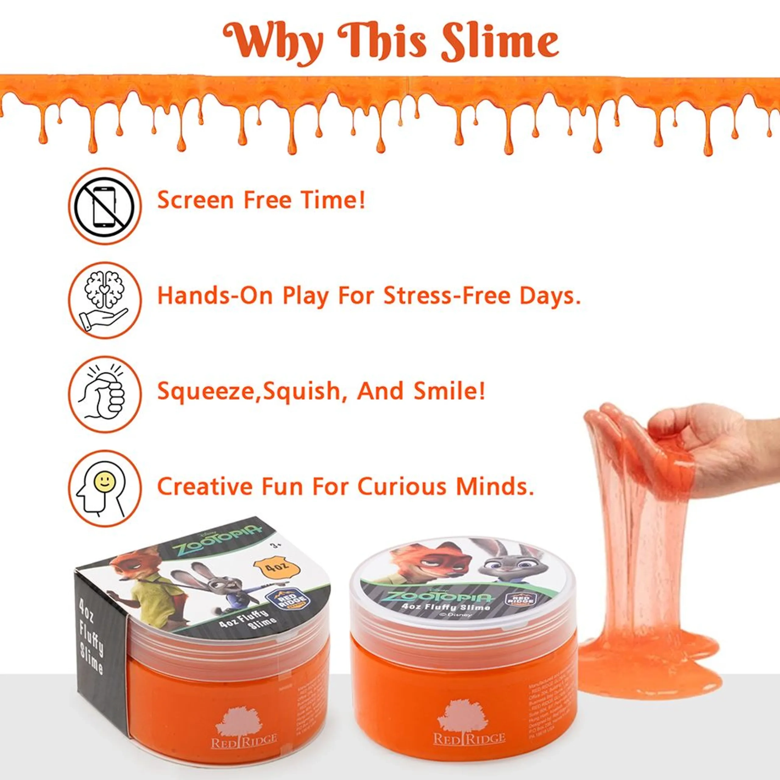 Disney Zootopia Fluffy Slime - 3+ years