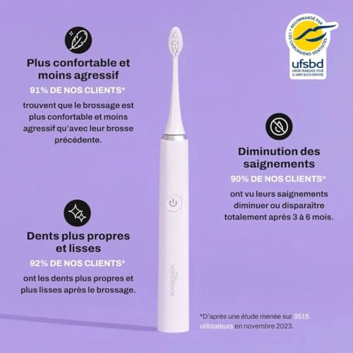 Sonic Electric Toothbrush - Rechargeable 1 Month Battery 5 Brushing Modes