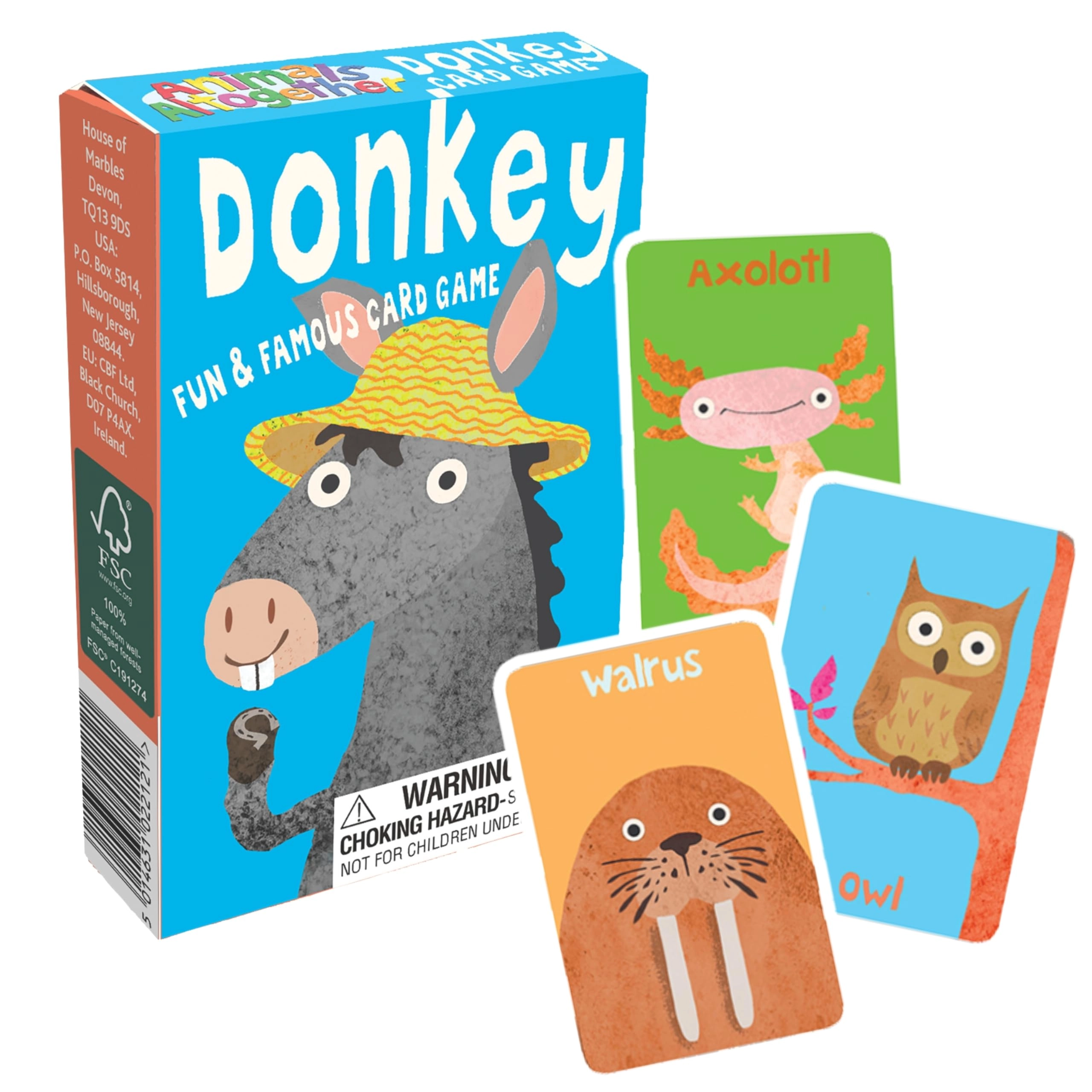 House of Marbles Donkey Card Game - English 3 years and up