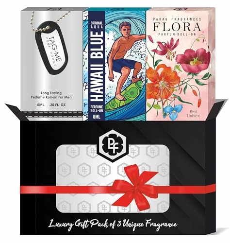 Trio Attar - Tag Me, Hawaii Blue & Flora 3 piece(s) Gift Set