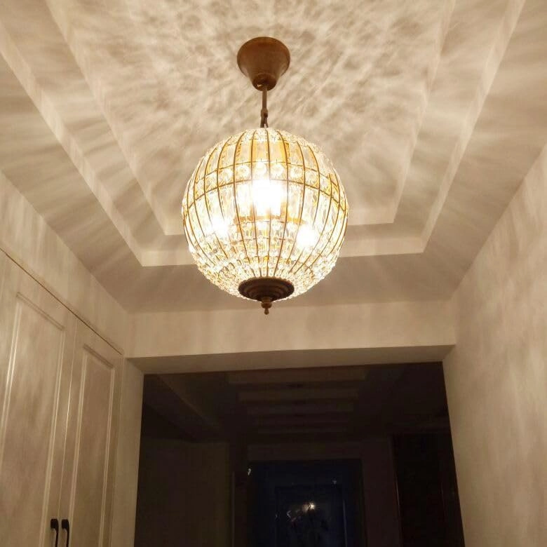 Round Crystal Ceiling Light - E27 25 x 25 x 31 cm