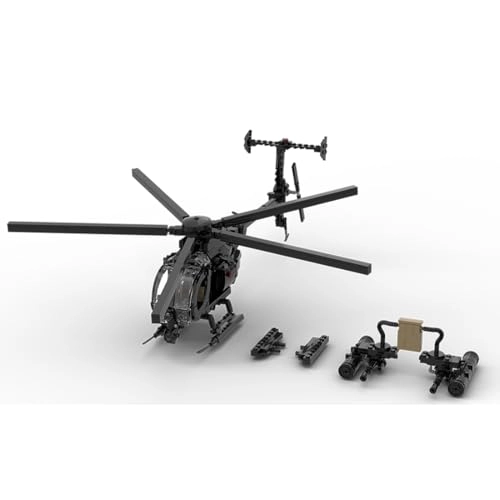 MH-6 Little Bird Helicopter - Army Plane 595pcs