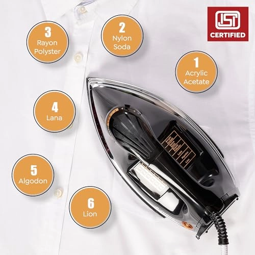 Heavy Weight Dry Iron - 1000 watts Non-Stick Coated Sole Plate