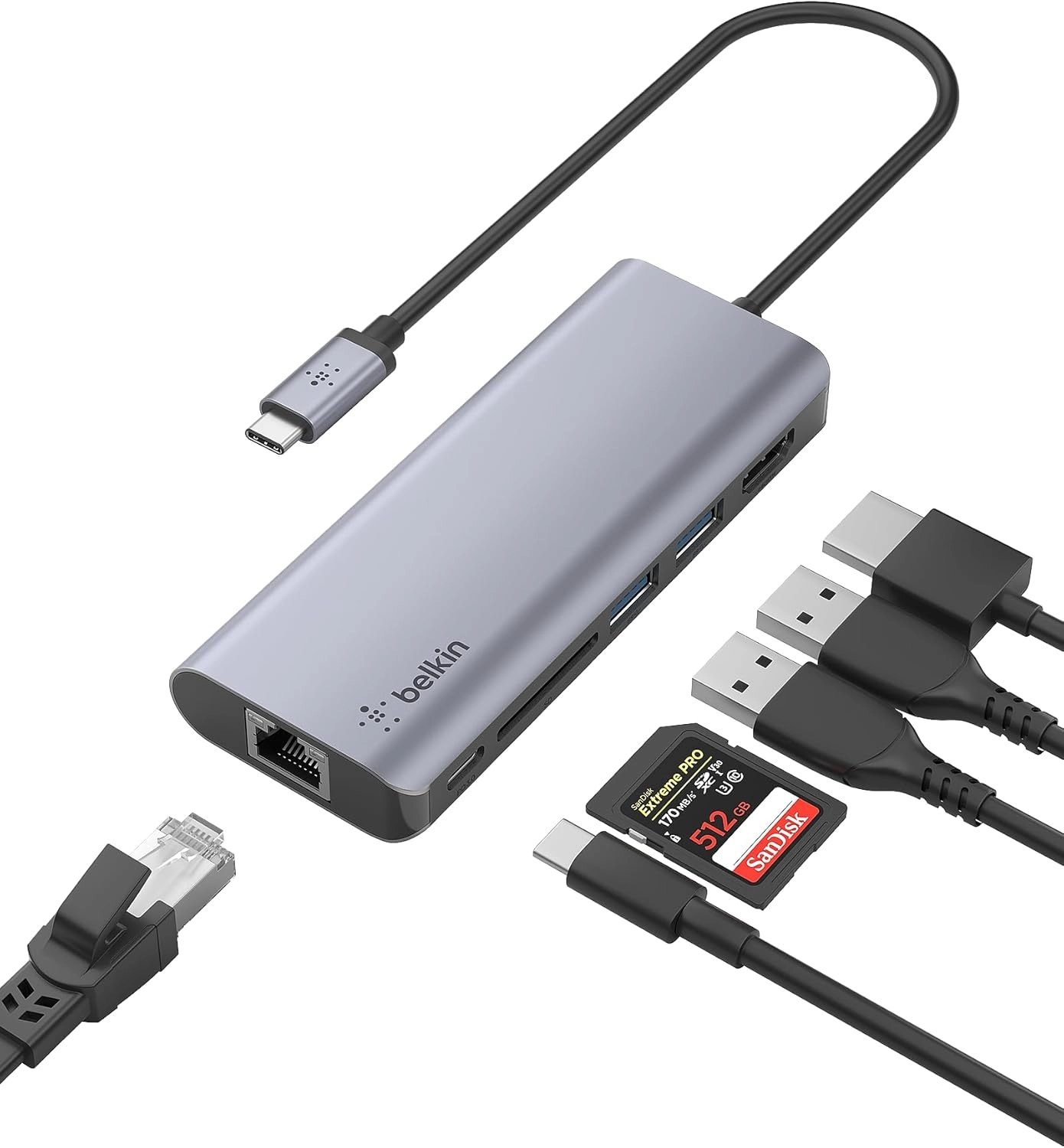 6-in-1 USB-C Multiport Hub - HDMI PD 100W