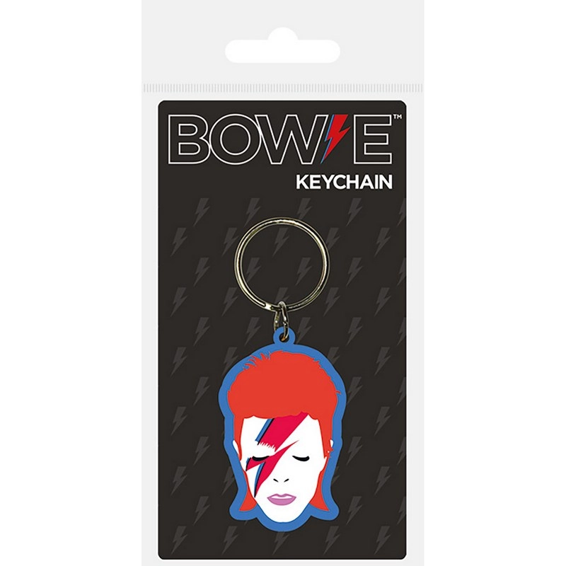 David Bowie Aladdin Sane Rubber Keychain