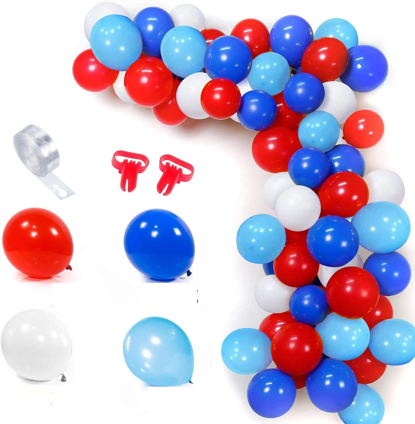 Party Time Trading LLC Balloon Arch Garland Kit - 100 Pcs
