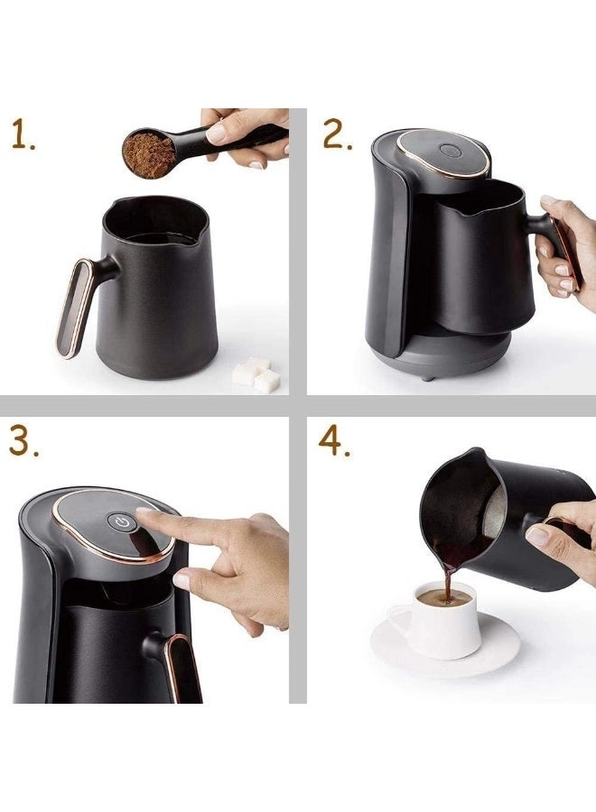 Automatic Turkish Coffee Maker - 5 Cups Cordless