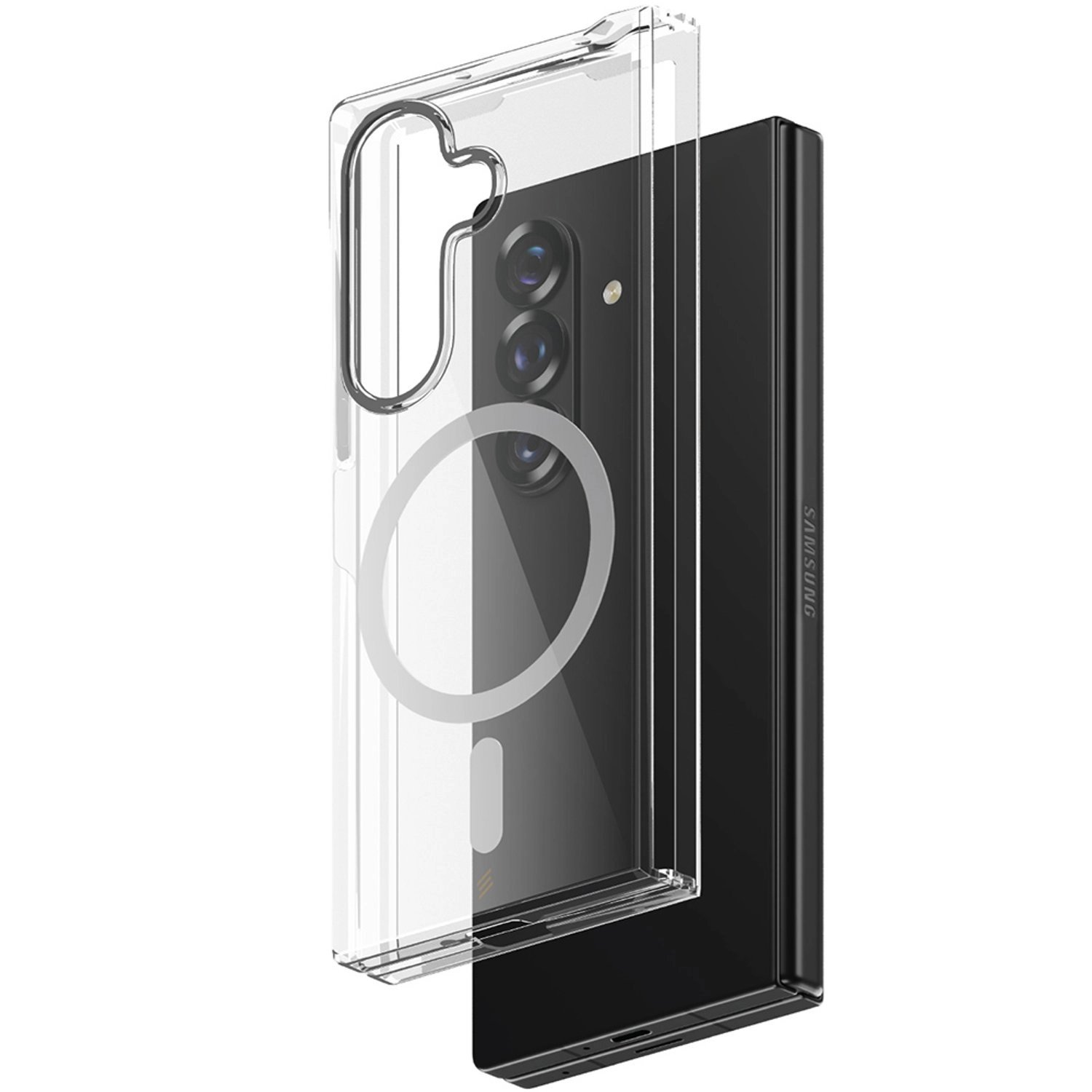 Magnetic Clear Case With Screen Protector for Samsung Galaxy Z Fold7