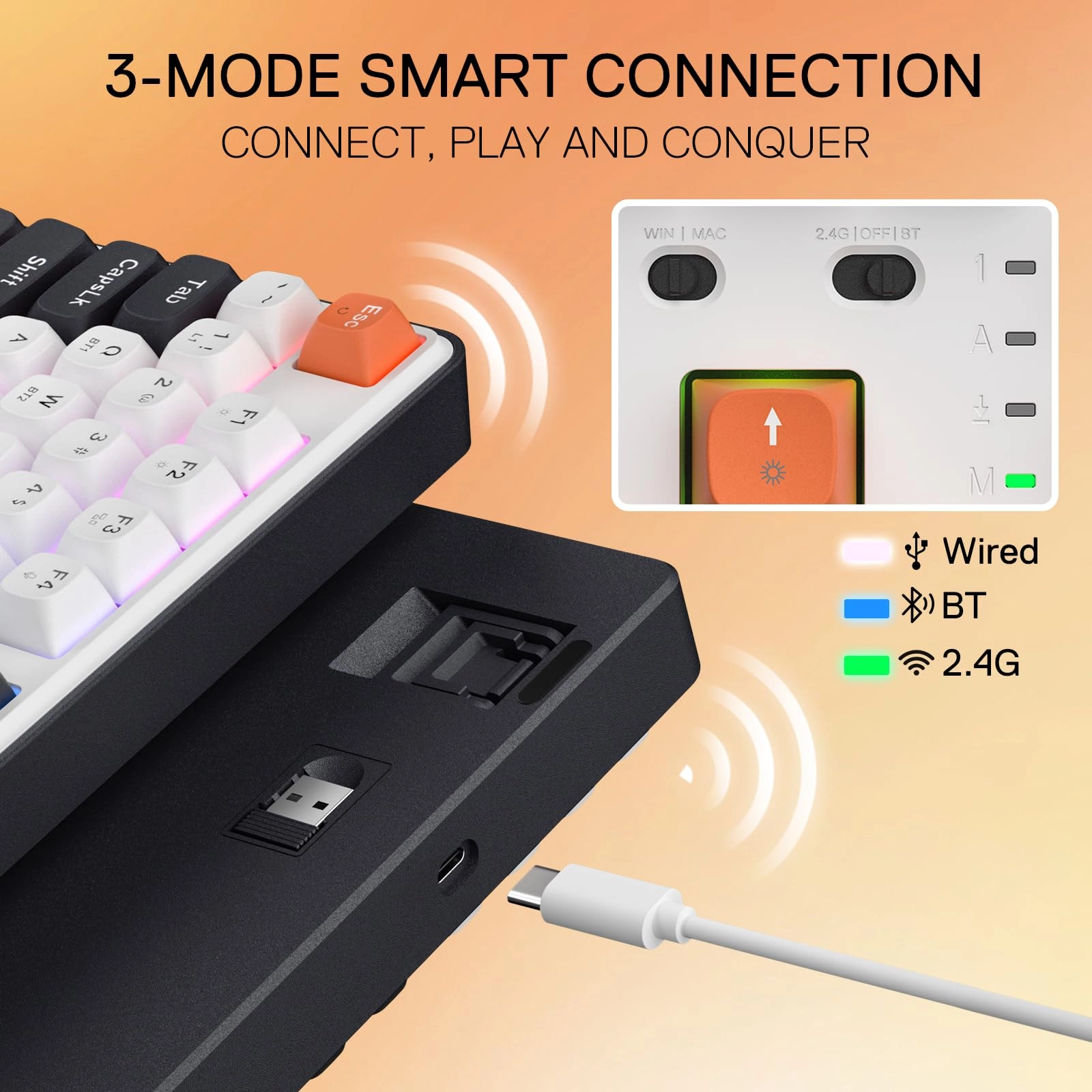 K689 PRO - QWERTY Wired/Wireless