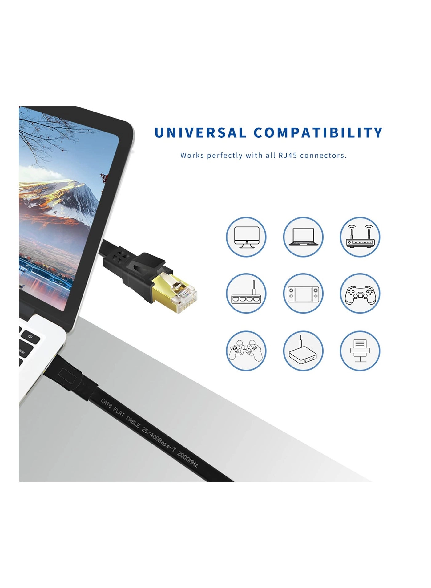 CAT8 Ethernet Cable - 10m