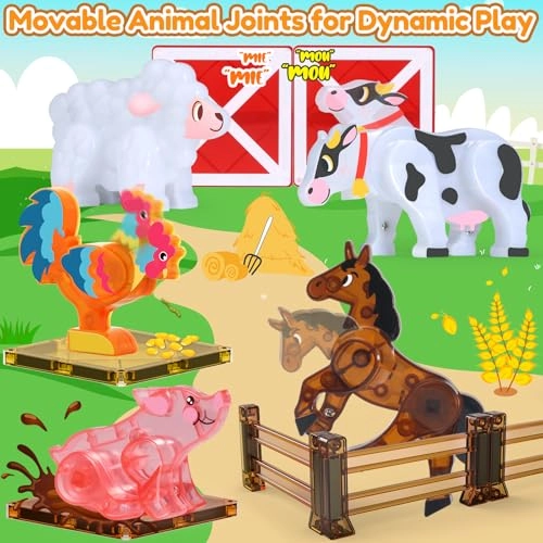 Magnetic Farm Animals - 3 years - 12 years 5 pieces