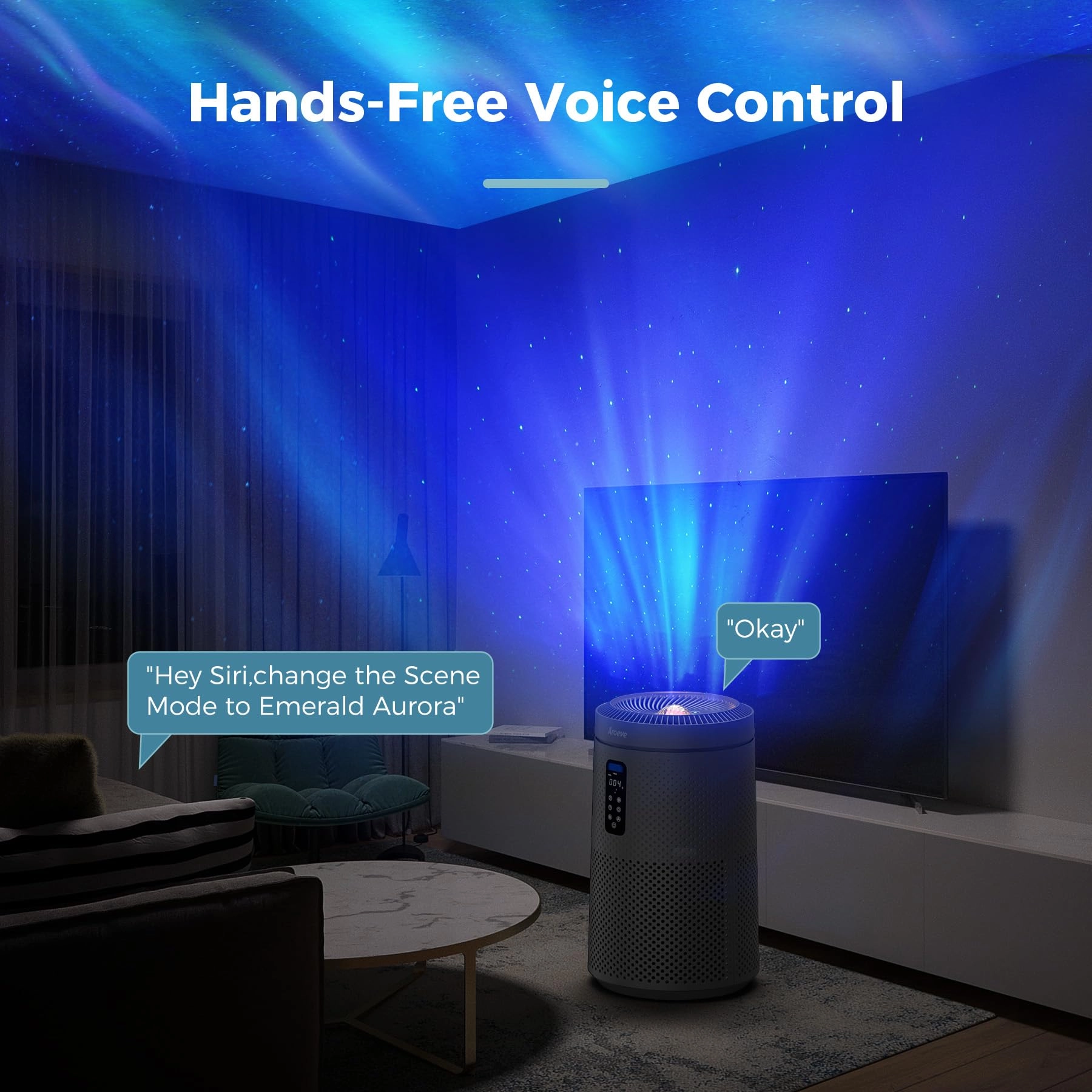 MK09W - Air Purifier 1782 Sq. Ft. Star Projector