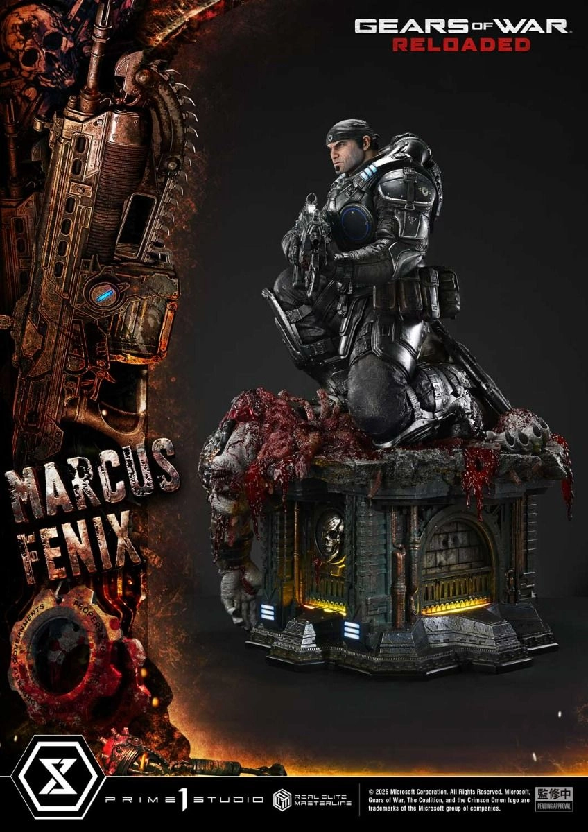 Marcus Fenix - Gears of War: Reloaded Real Elite Masterline - 1/3 scale LED Illumination Statue
