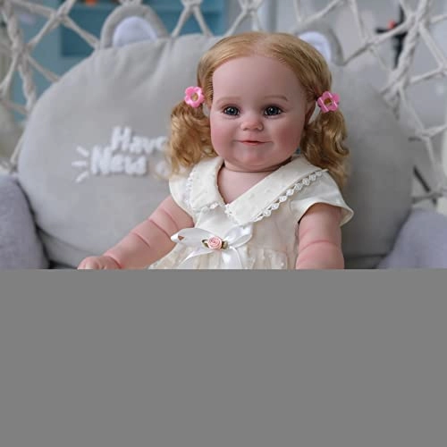 Maddie Reborn Baby Doll - 50 cm Silicone Vinyl Blonde Roots Hair