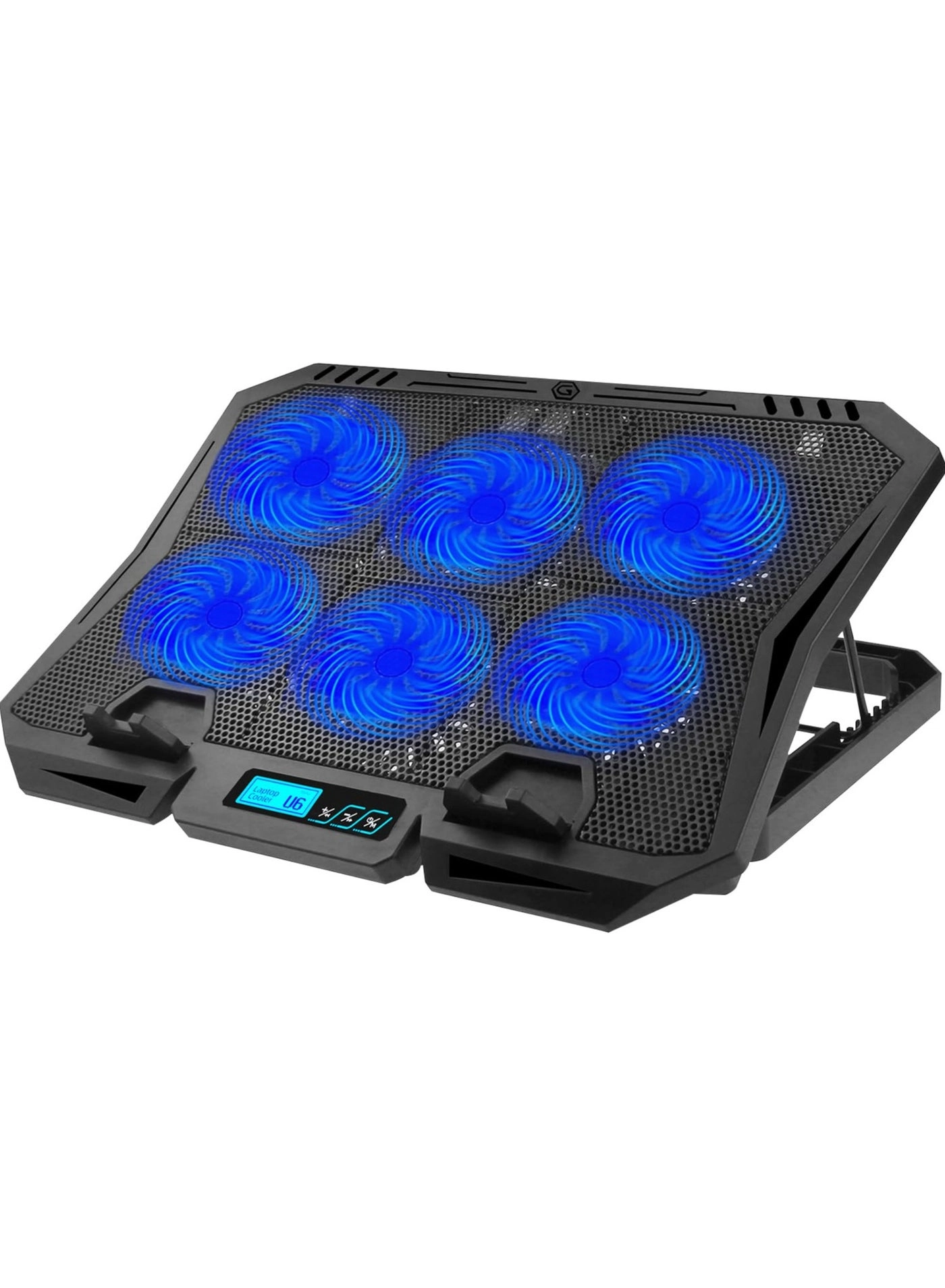 Gaming laptop cooling pad - 6 fans 12-21-inch