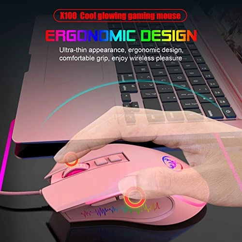 A867 RGB Backlit Optical Gaming Mouse - Wired
