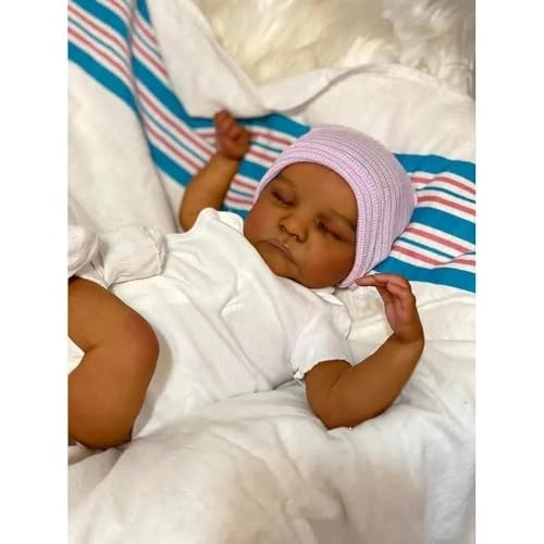 Zero Pam Levi Reborn Baby Doll - 19 Inch Soft Cloth Body Black Ages 3+