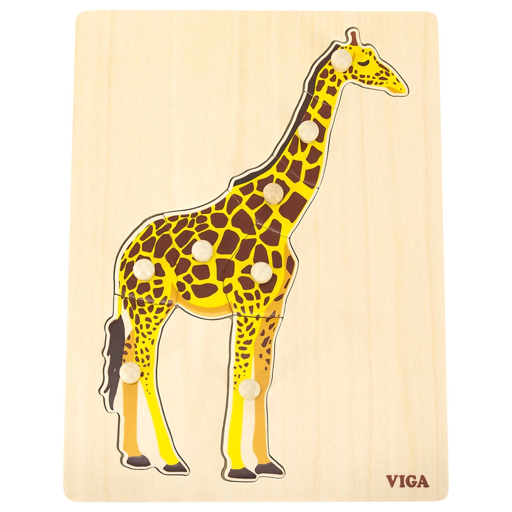 Montessori Puzzle Giraffe - 3 + 7 and 8 piece