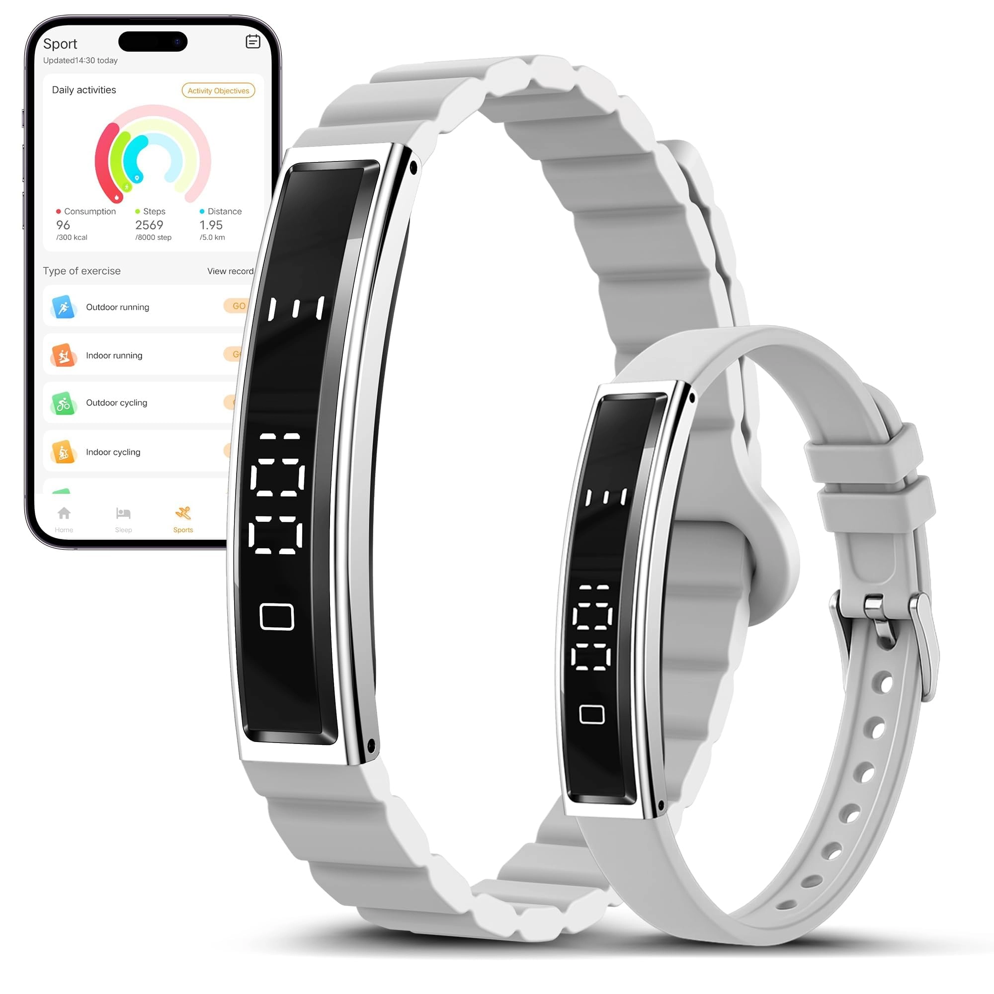 RIFESI Smart Bracelet - 24/7 Heart Rate Blood Oxygen 24H Sleep Tracker