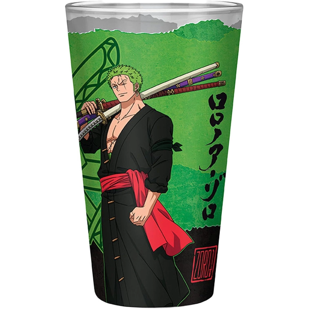 ABYstyle One Piece Zoro Glass Tumbler - 400 ml