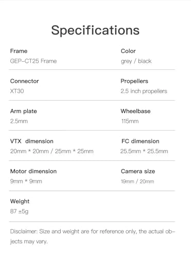 GEP-CT25 - 2.5inch 115mm Carbon Fiber