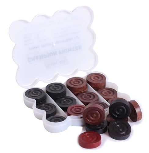 SISCAA Carrom Coin - 24 Coins Rosewood