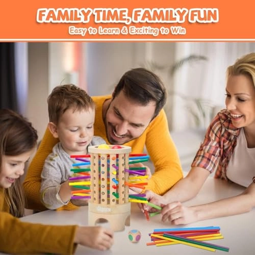 Wooden Family Board Game - 3 years and up 36 pieces