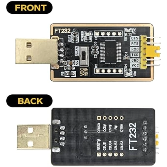 USB to TTL Module - FT232RL + Jumper + Dupont Cables - 10 x