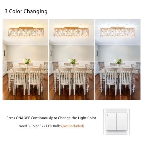 Modern Crystal Ceiling Light - Dimmable