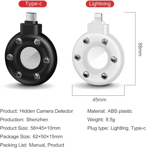 HX13 - Hidden Camera Detector Portable Anti Spy Camera Finder