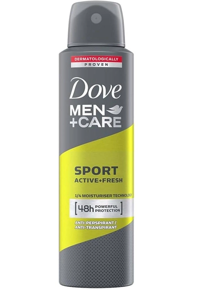 Men Plus Care Sports Fresh Deodorant Spray - 150ml 6-Pack