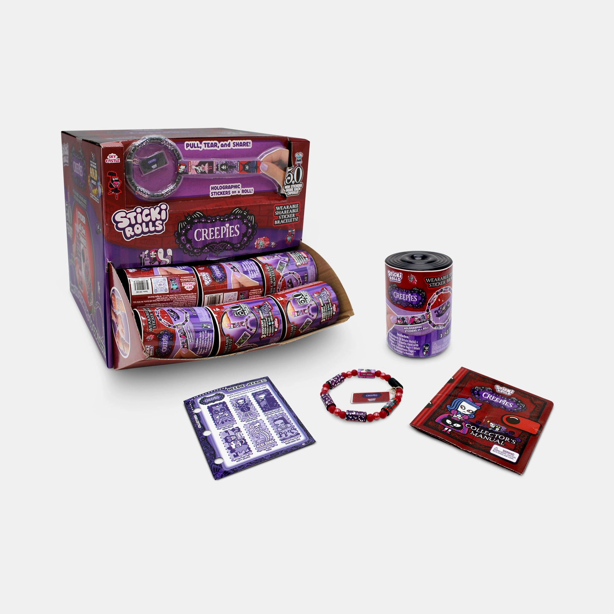 Sky Castle Toys Creepies Sticki Band Capsule