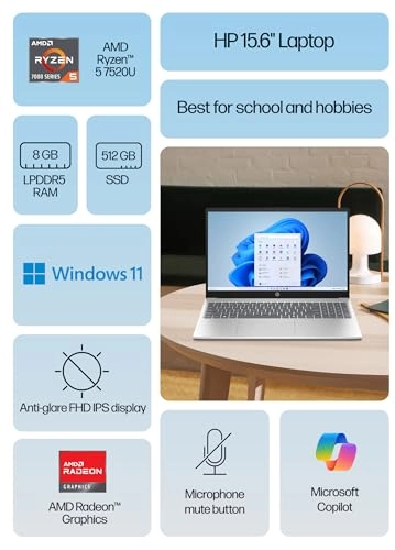 (Renewed) Pavilion - 15.6'' 512GB 8GB ryzen 5 7520u