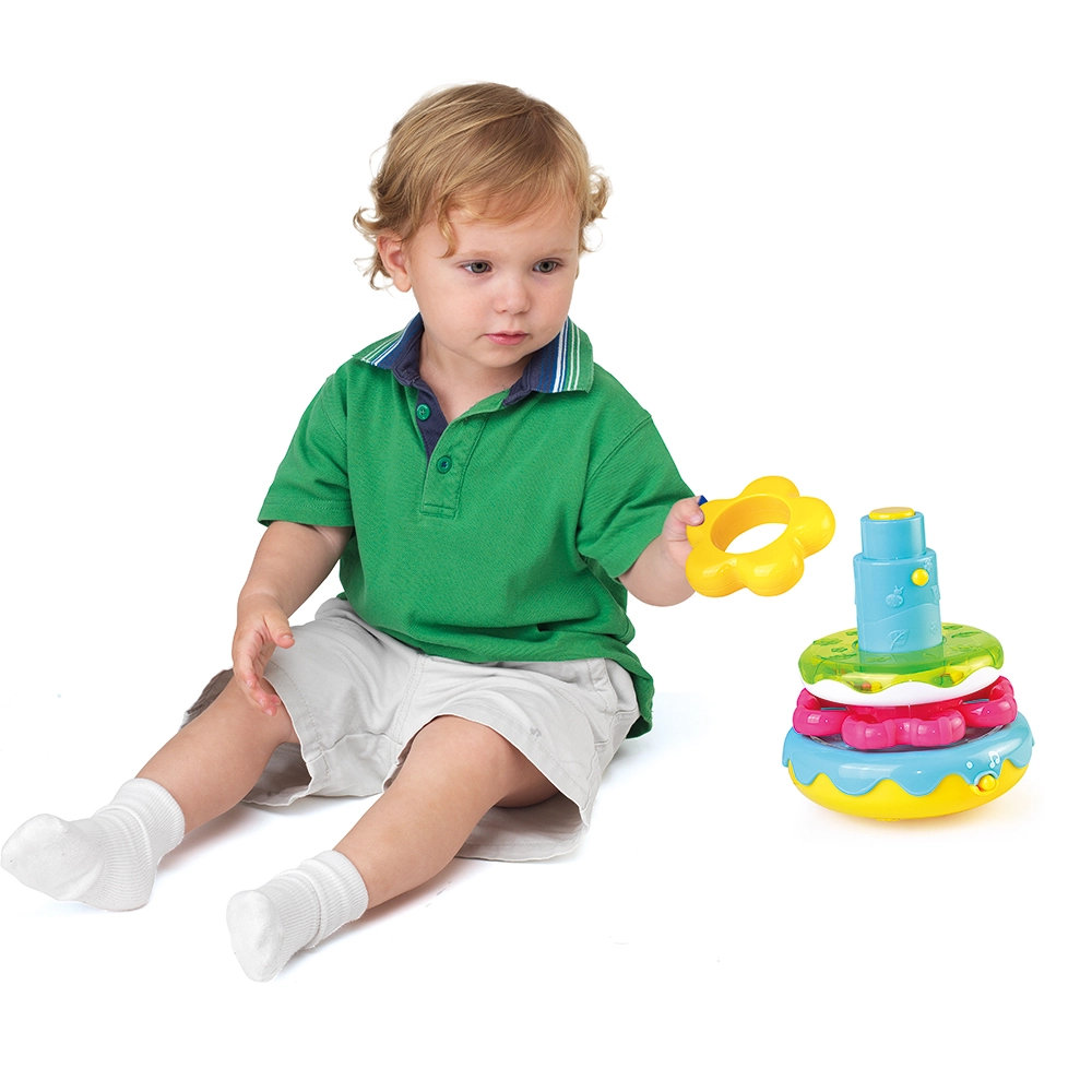 Little Learner Wobbly Dino Stacking Rings - Suitable for 12 months & above