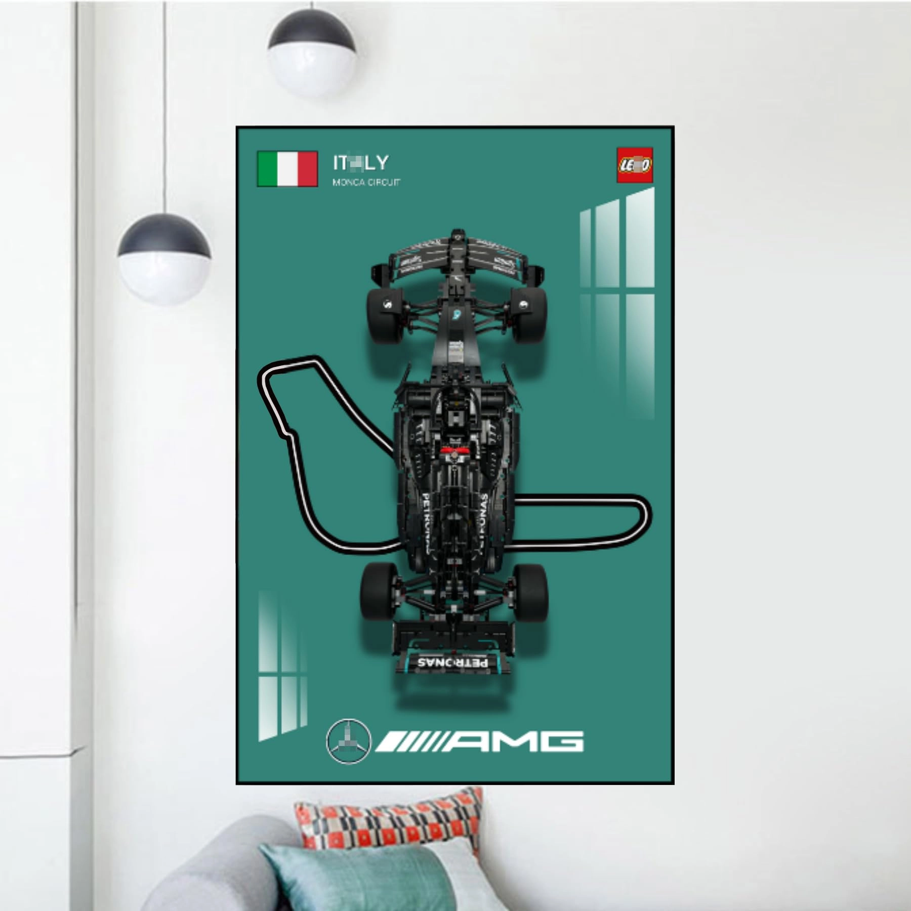 Shengor Display Wall Mount - 60x90x4cm acrylic