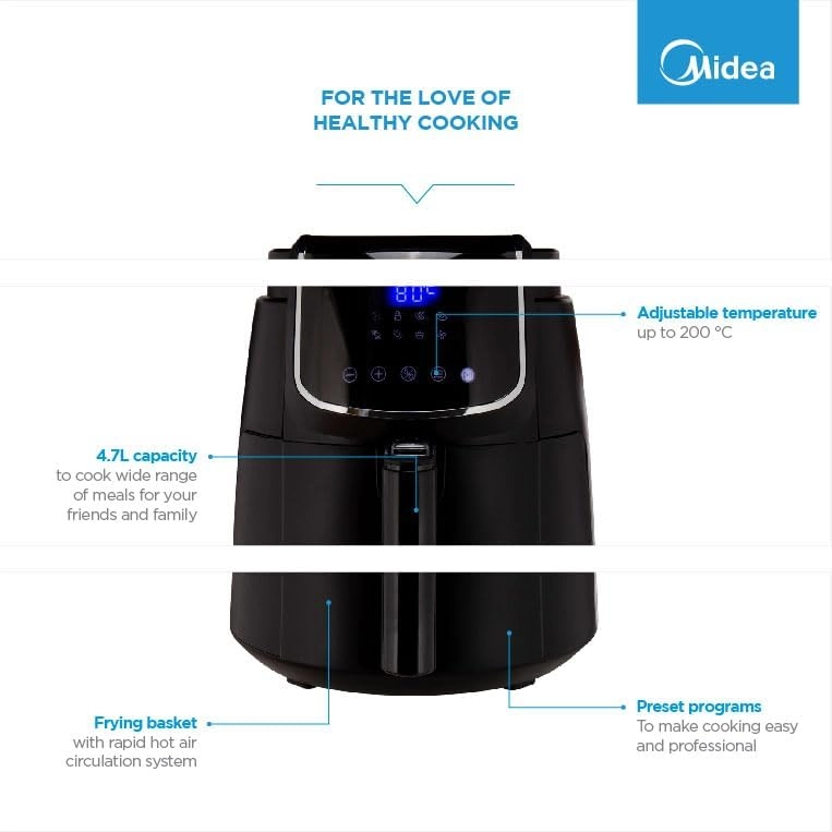 Digital Air Fryer MFCN40D2 - Black