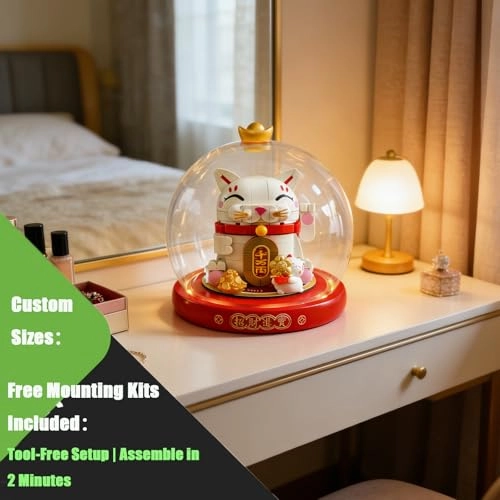 Display Case - 15 x 15 cm 3 mm ultra-clear acrylic glass