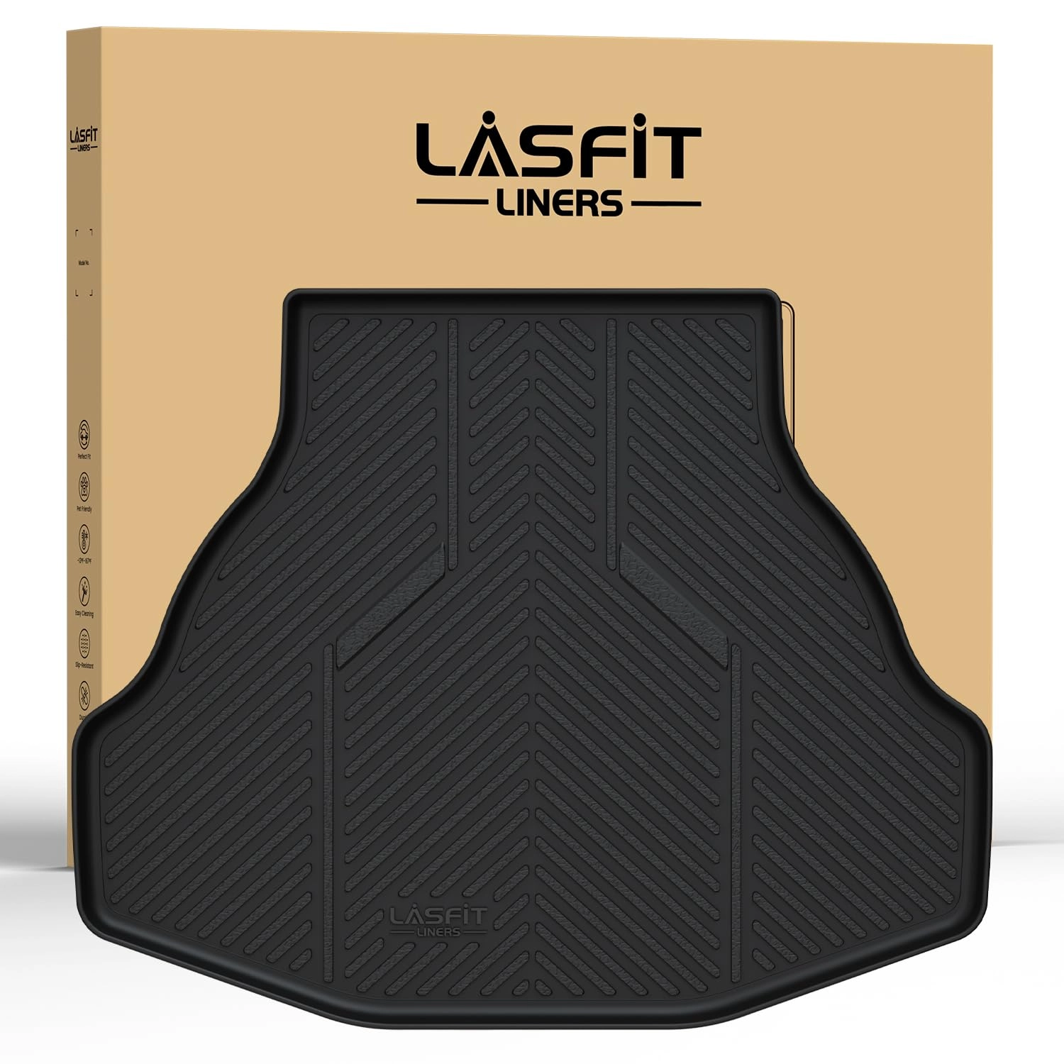 LASFIT Trunk Mat - Honda Accord 2017 2016 2015 2014 2013