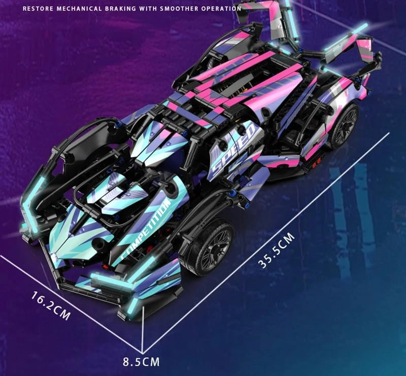 Super Sports Car Model Kit - 1149 pcs