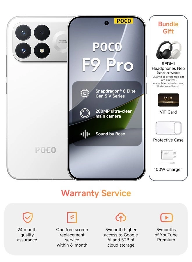 F9 pro 12GB 256GB + Redmi Headphones Neo