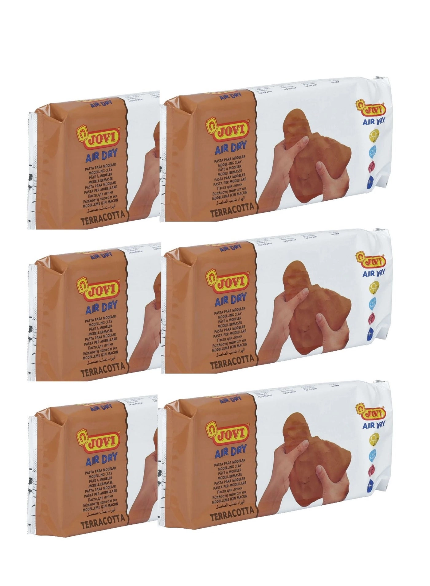 Jovi Air Dry Modelling Clay - 6-Piece