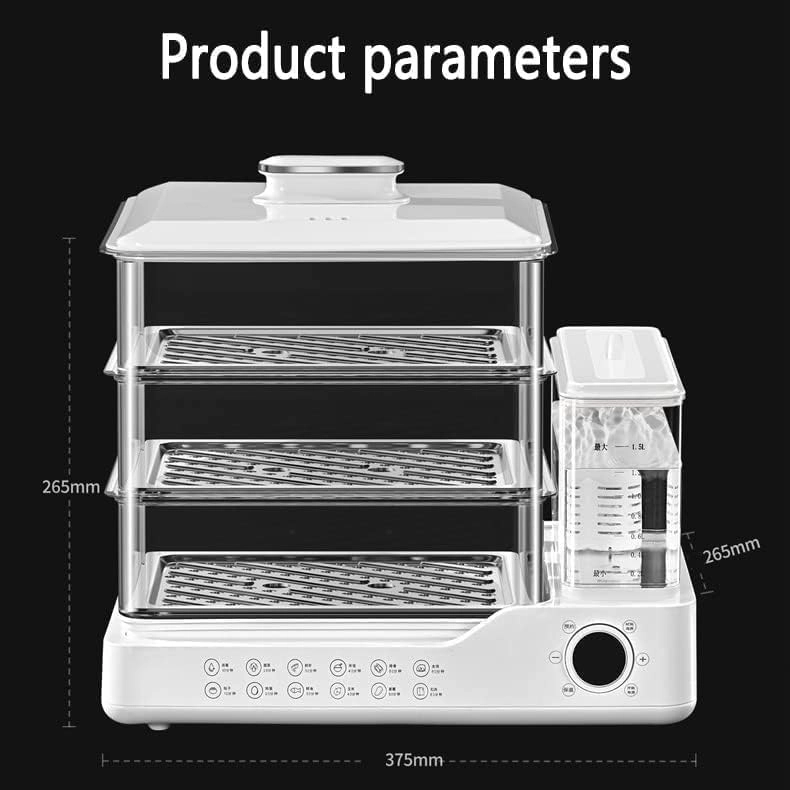 3-layer electric breakfast steamer - 24L